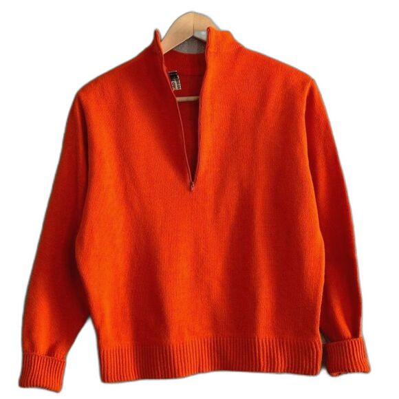 1960’s Cheerleader Sweater Vintage Kandel Knitting Mills Portland Medium Top - Picture 4 of 8